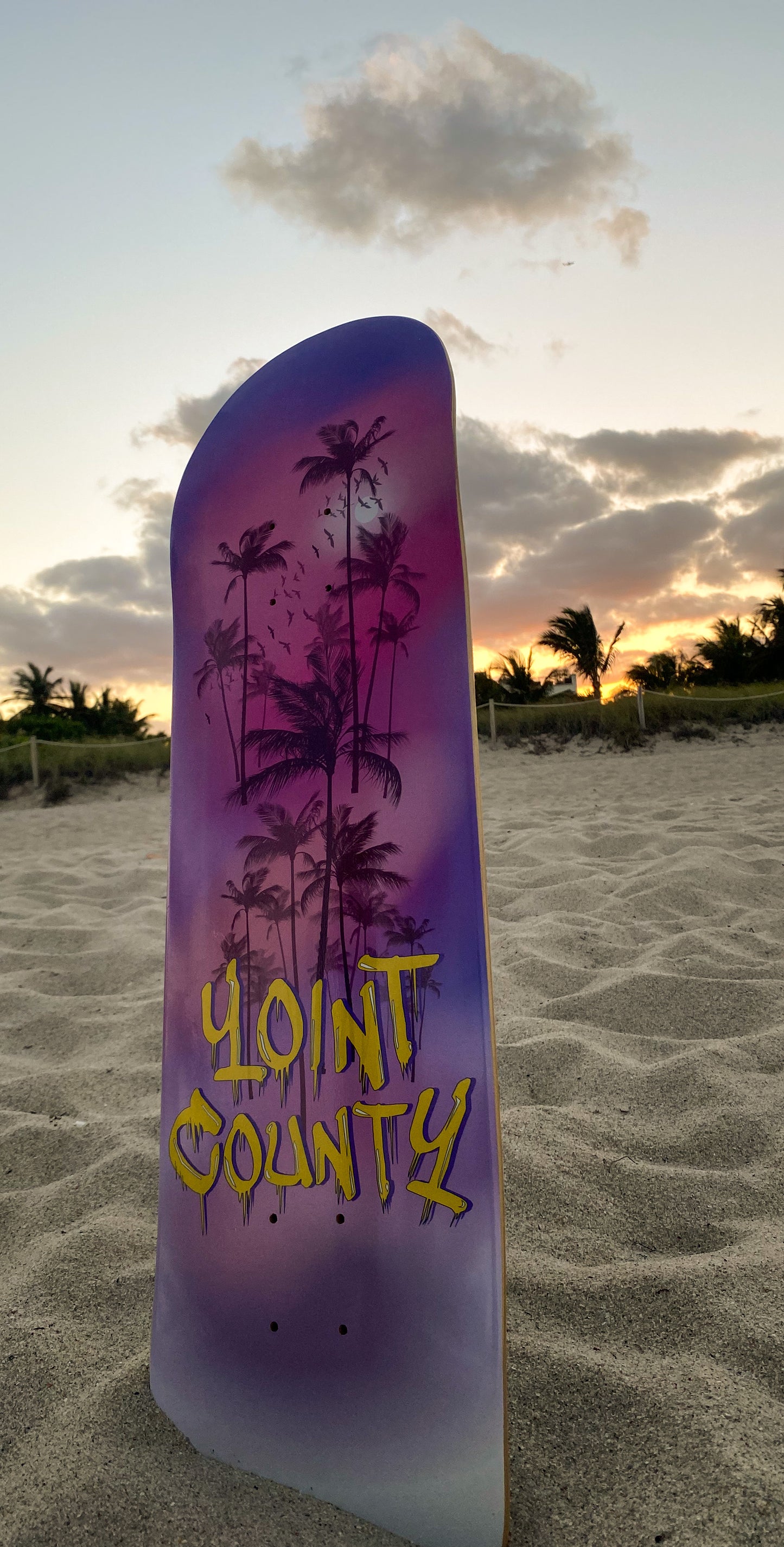 Yoint County Palm Trees Skateboard Deck