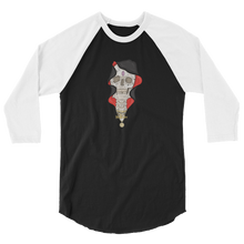 Load image into Gallery viewer, Hunter George Lil Uzi Vert Grim Reaper 3/4 sleeve raglan shirt