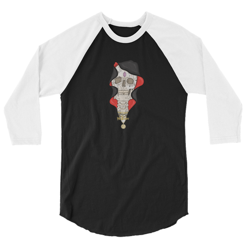 Hunter George Lil Uzi Vert Grim Reaper 3/4 sleeve raglan shirt