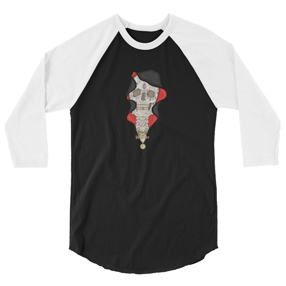 Hunter George Lil Uzi Vert Grim Reaper 3/4 sleeve raglan shirt