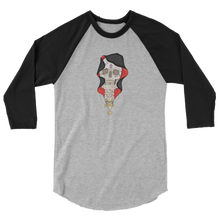 Load image into Gallery viewer, Hunter George Lil Uzi Vert Grim Reaper 3/4 sleeve raglan shirt